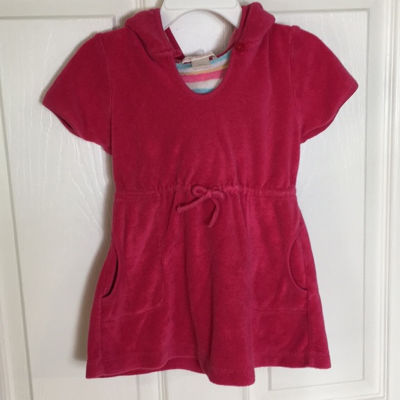 Janie and Jack | Toddler Girl’s terry swim cover - Picture 4 of 6